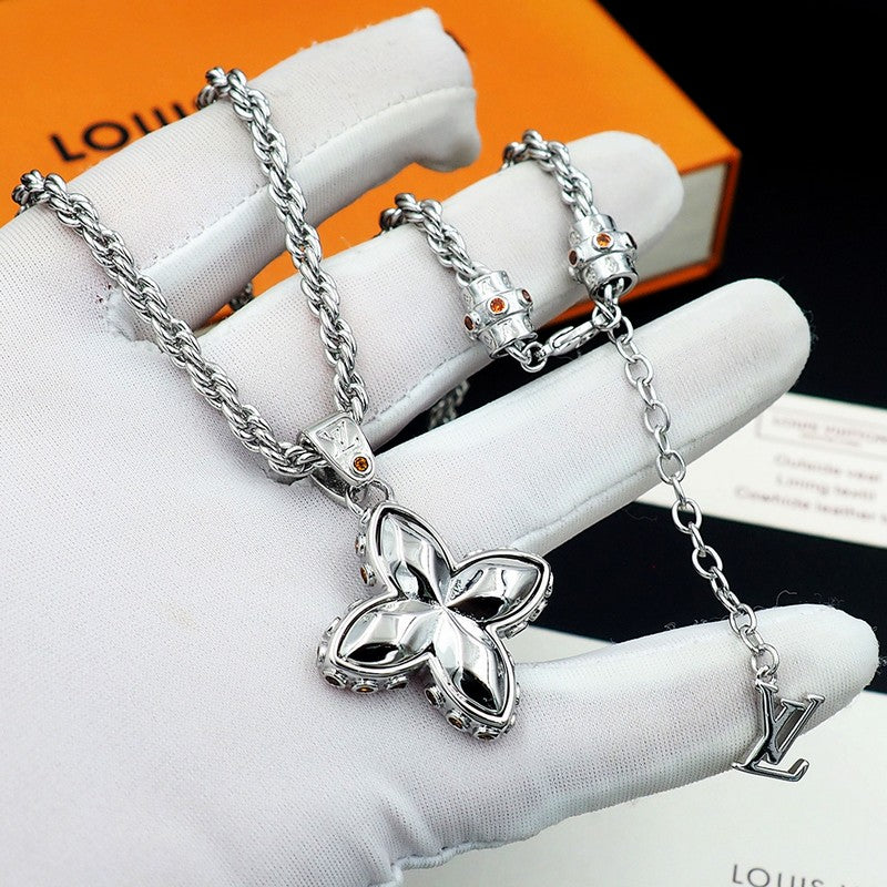 Louis Vuitton Flower Studs Necklace