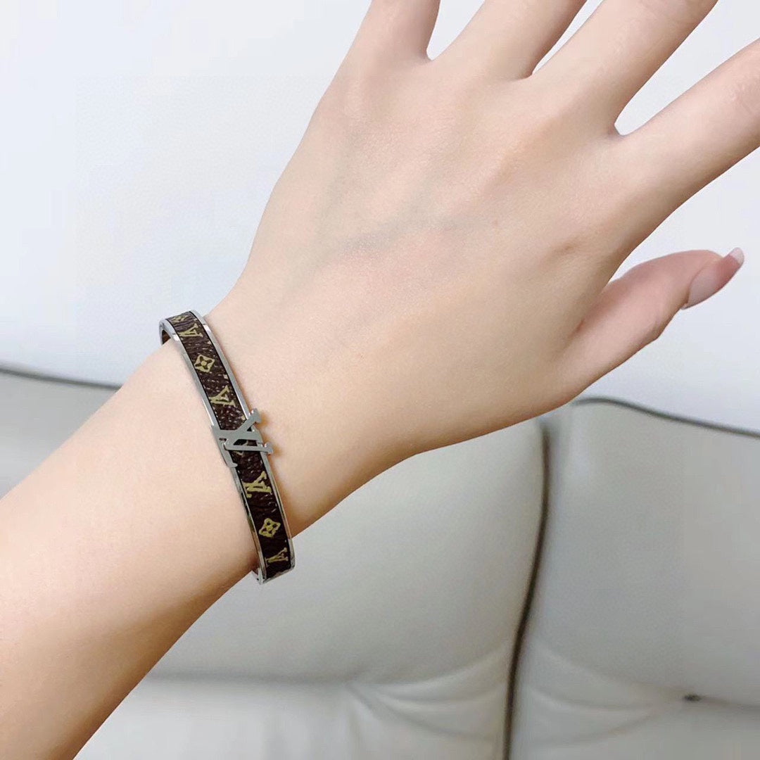 Louis Vuitton Leather Vintage Bracelet