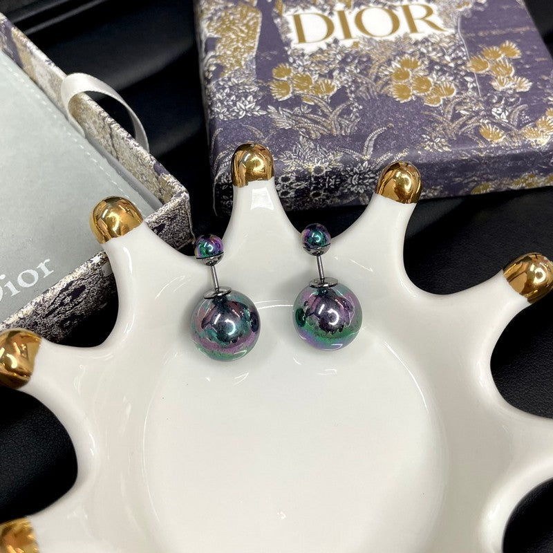 Dior Black Tribales Earrings