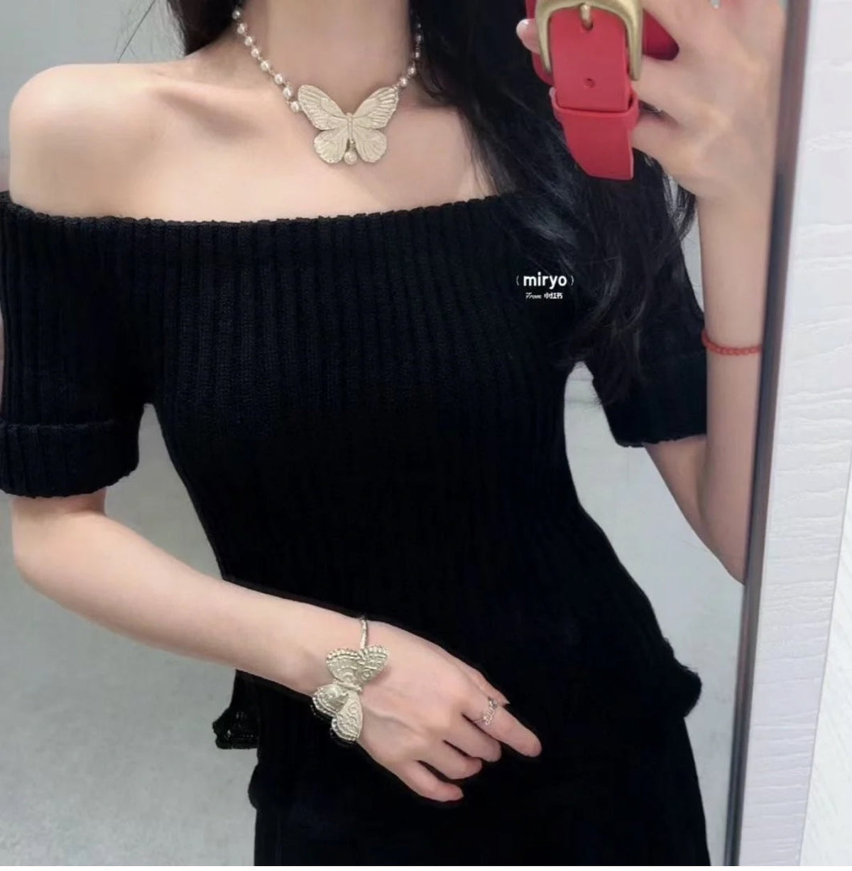 Dior Butterfly Choker Necklace