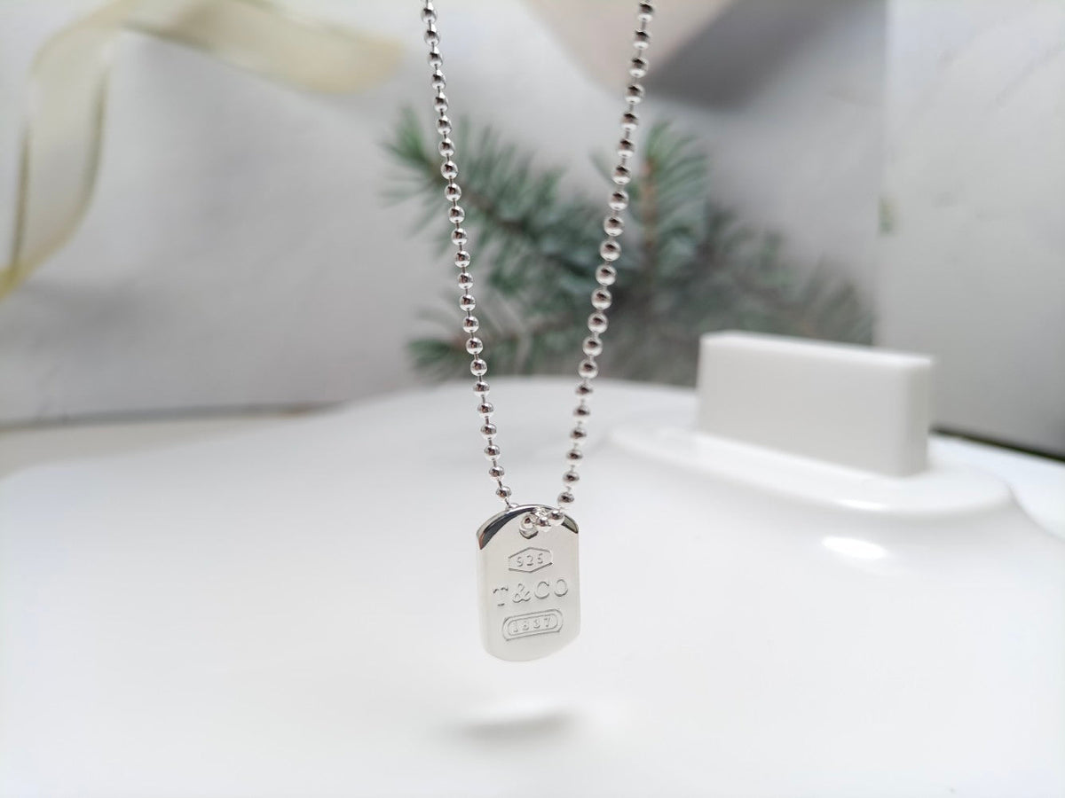 Tiffany 1837 Tag Pendant Necklace