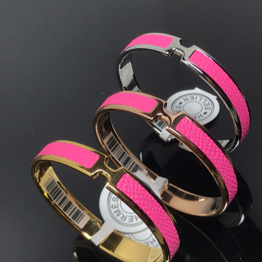 Hermes Olympe Pink Bracelet