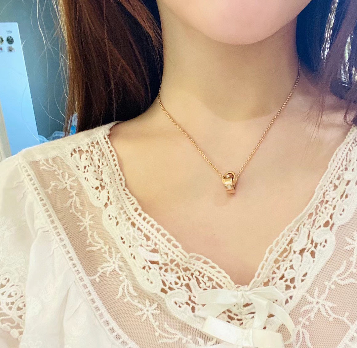 Bvlgari Two Rings Necklace - 18K Gold