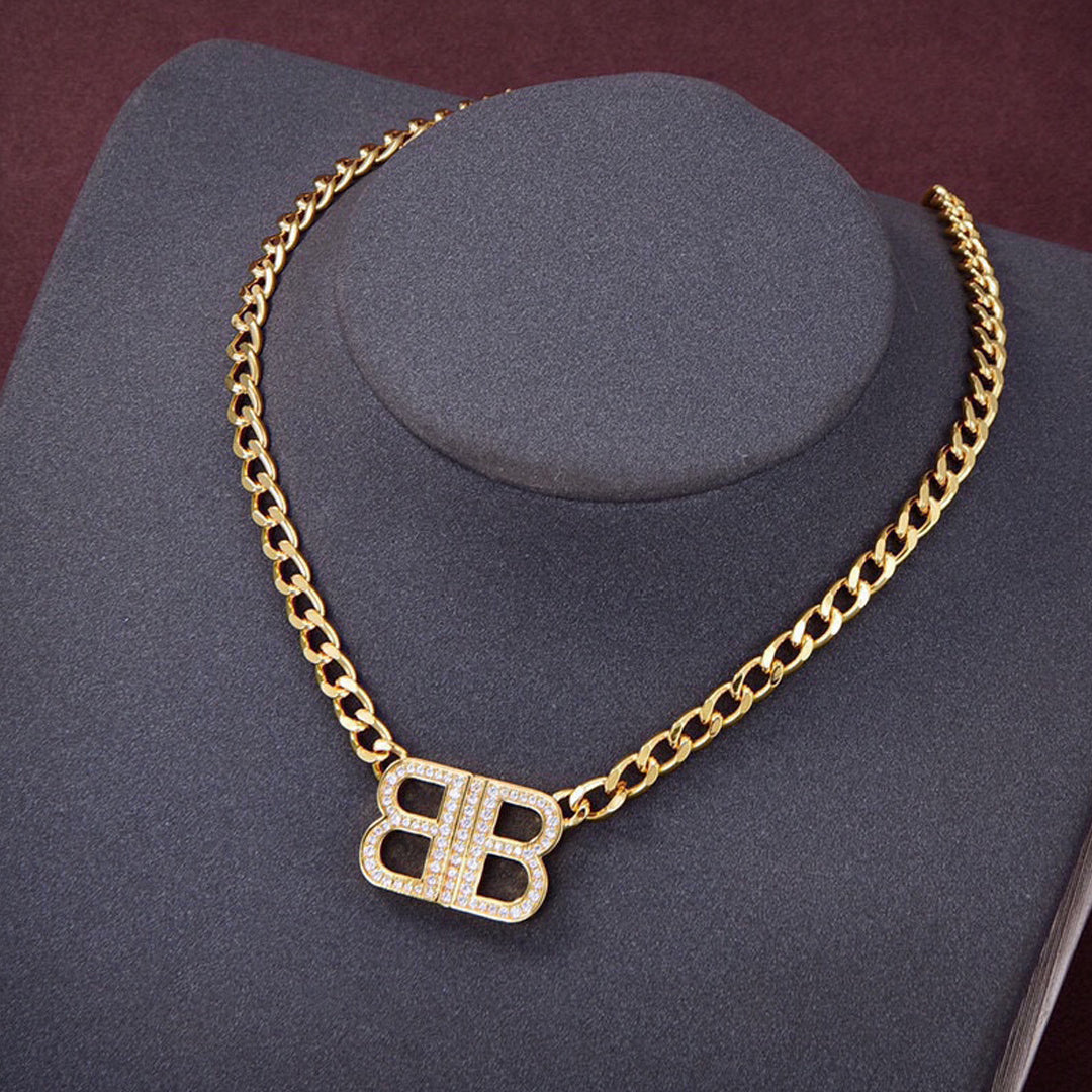 Balenciaga Icon Chain Diamond Necklace