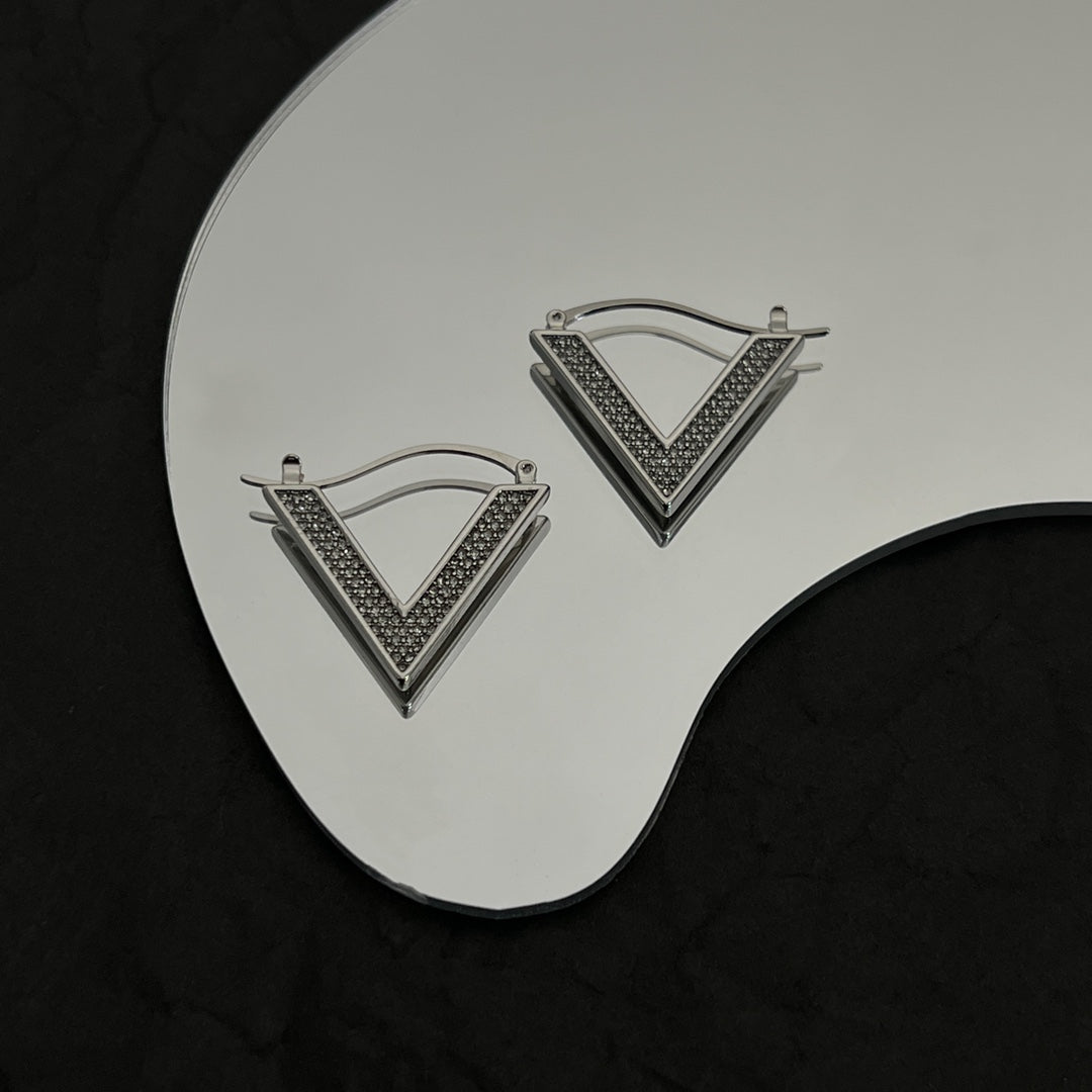 Valentino Diamond Earrings - 18K White Gold