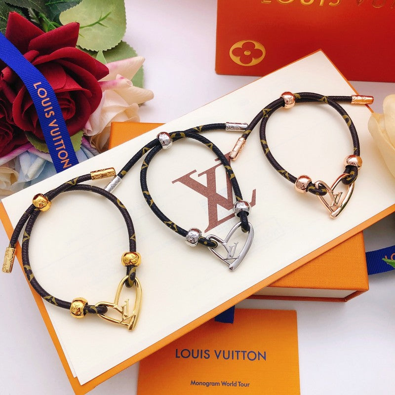 Louis Vuitton Heart Charm Bracelet