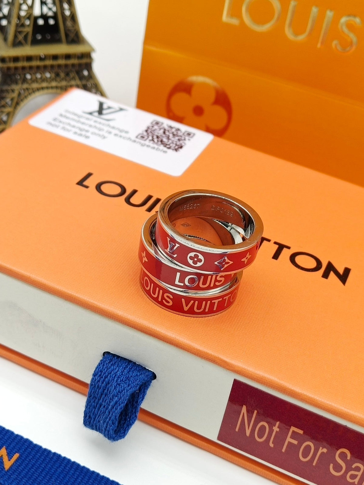 Louis Vuitton Red Ring - 18K White Gold