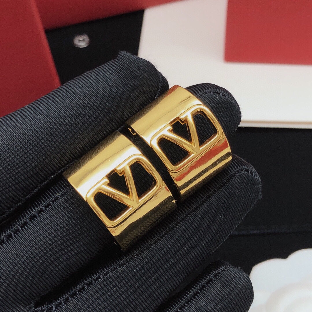 Valentino Cuff Earrings - 18K Yellow Gold