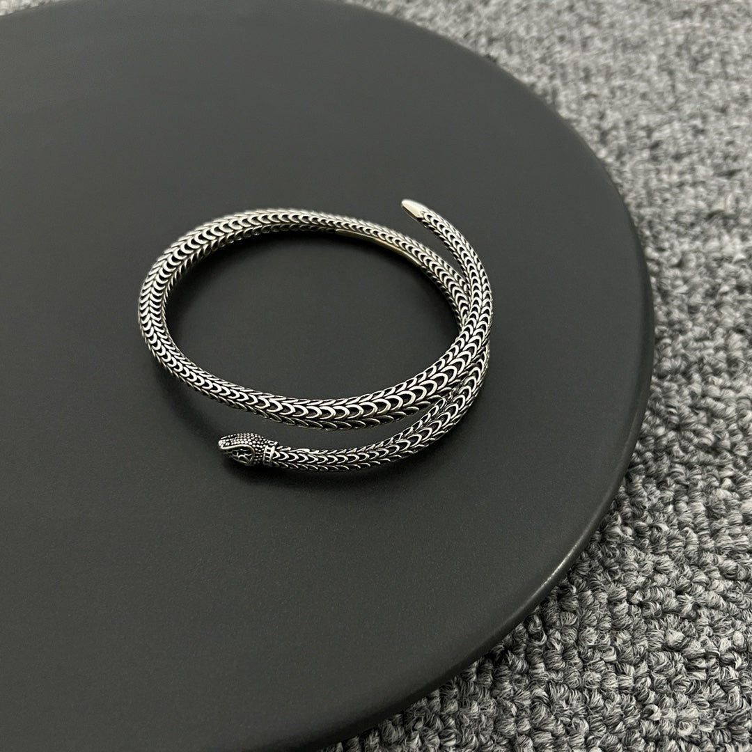 Gucci Double G Ggard Snake Bracelet