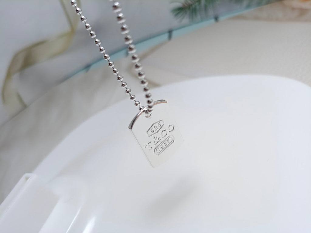 Tiffany 1837 Tag Pendant Necklace