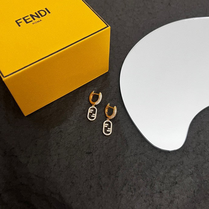 Fendi OLock Earrings - 18K Yellow Gold