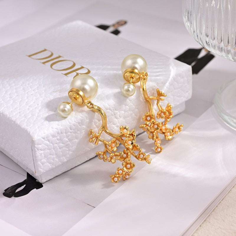 Dior Tribales Tree Clip Earrings - 18K Yellow Gold