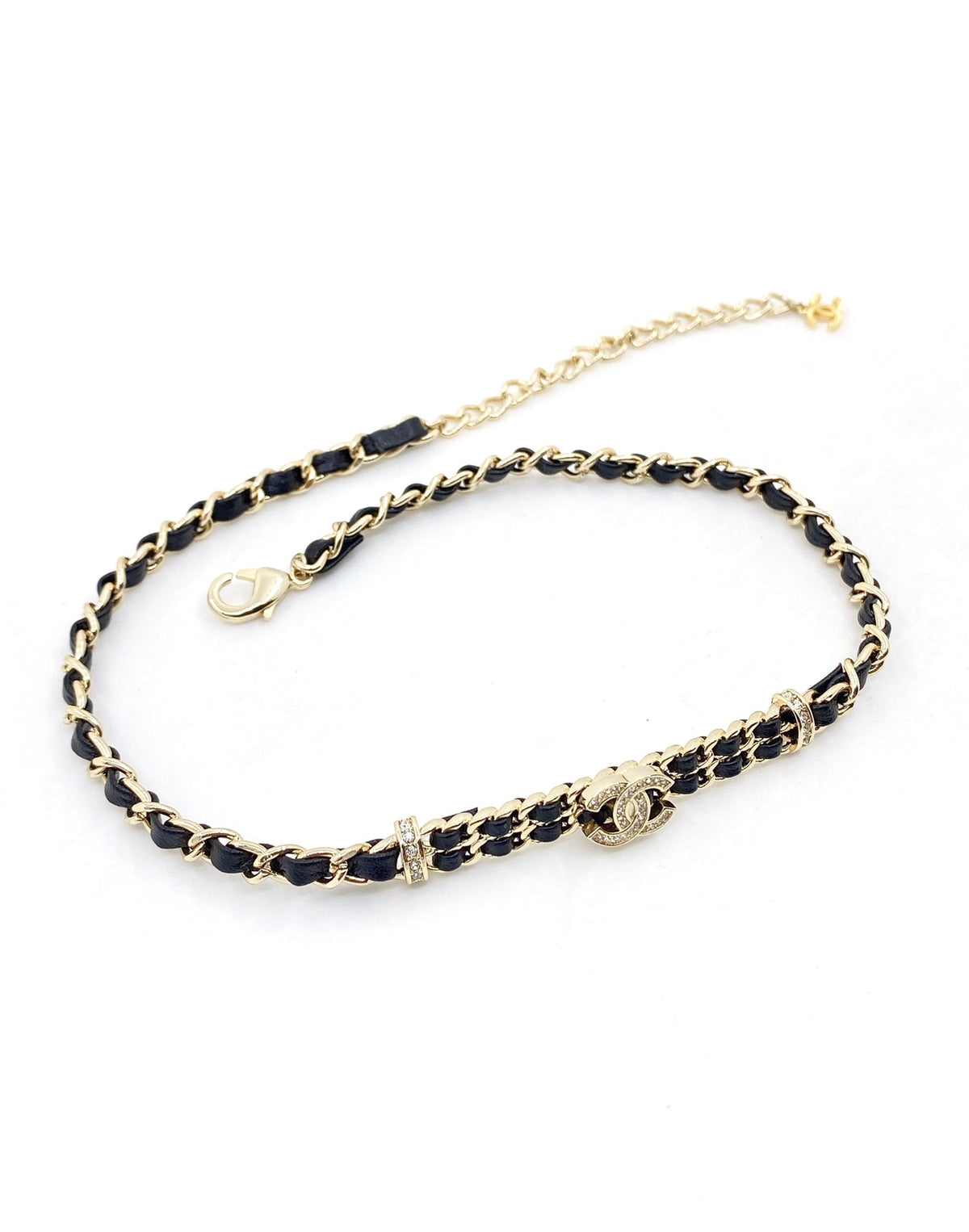 Chanel Leather Choker Necklace