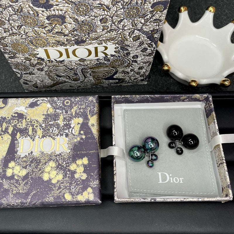 Dior Black Tribales Earrings