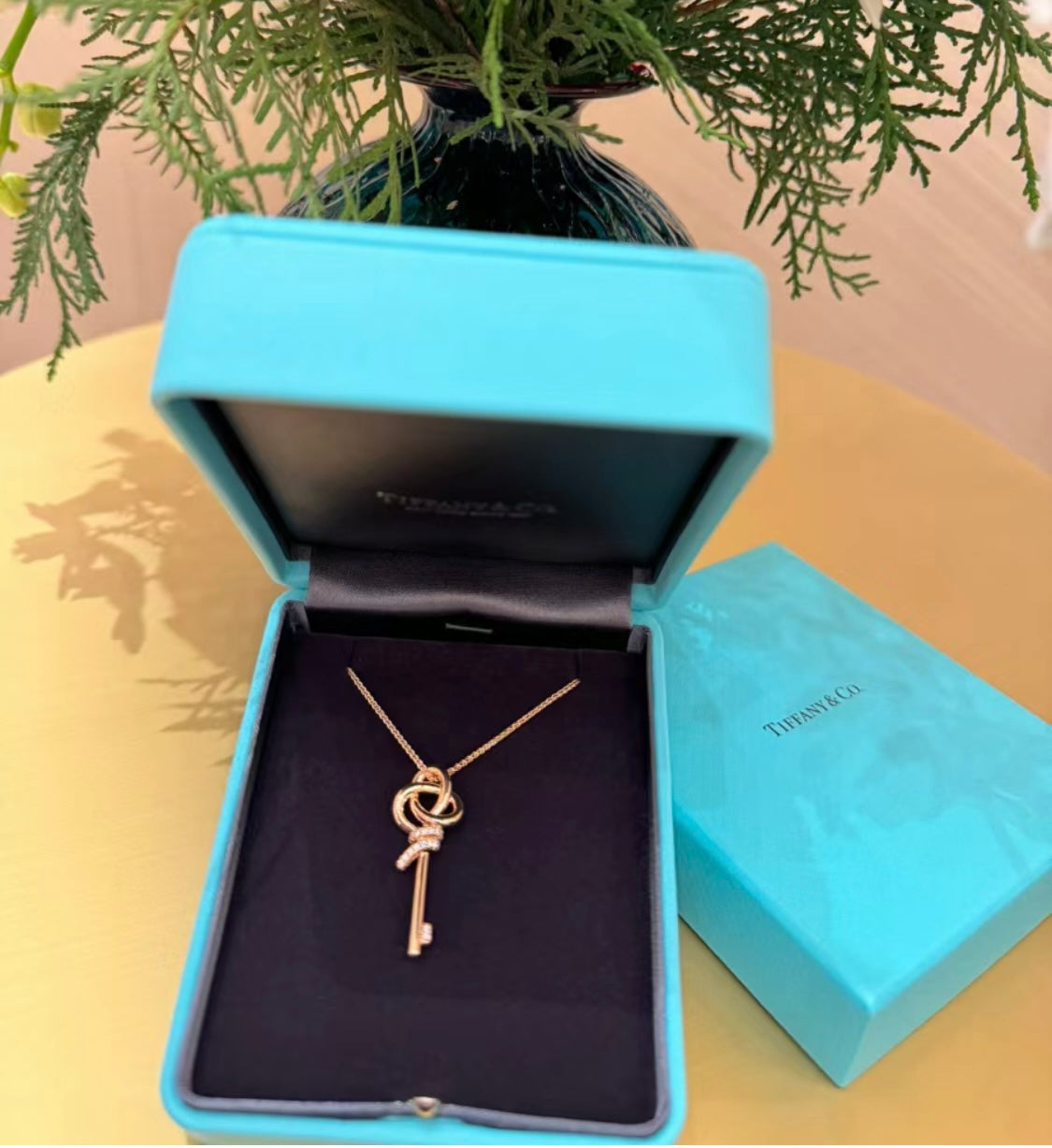 Tiffany Keys Woven Diamonds Medium Necklace
