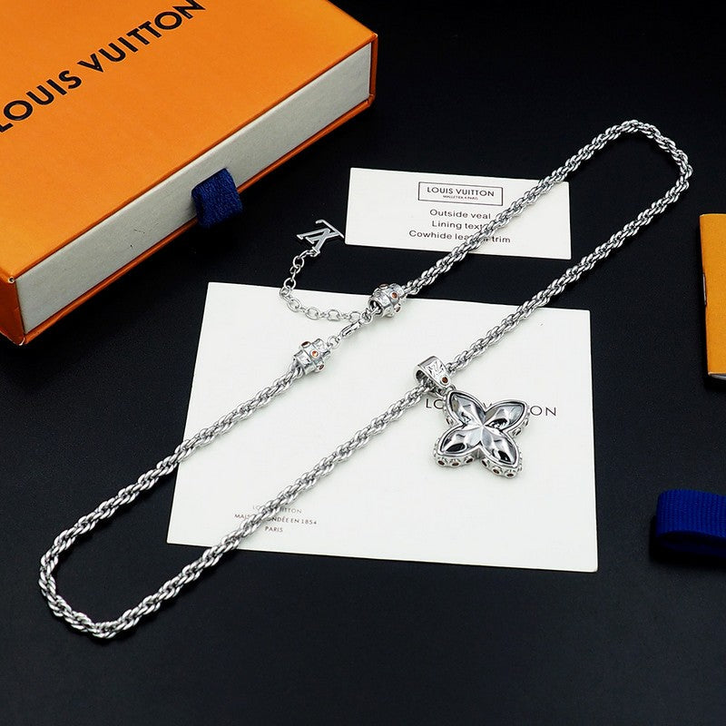 Louis Vuitton Flower Studs Necklace