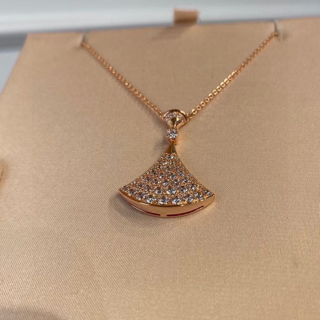 Bvlgari Dream Pave Diamond Necklace - 18K Gold