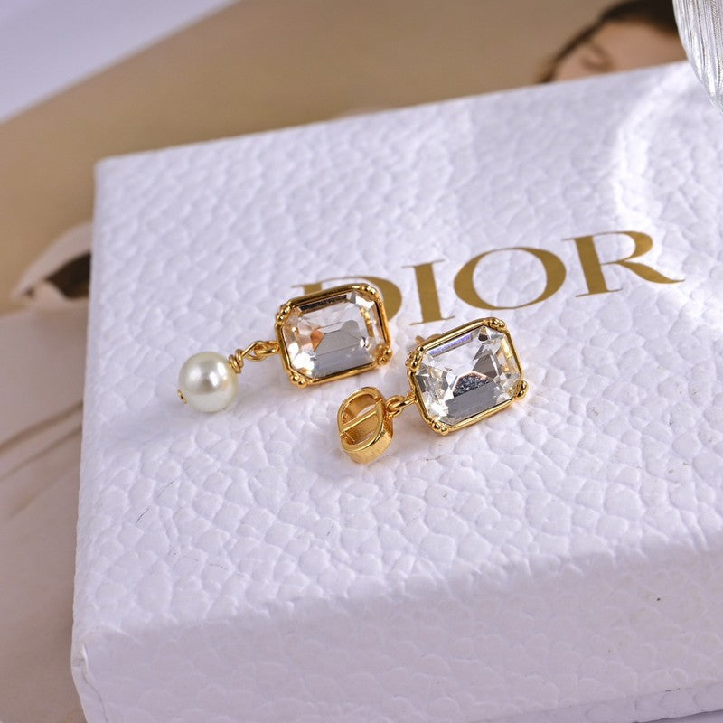 Dior Tribales Pearl Crystal Earrings