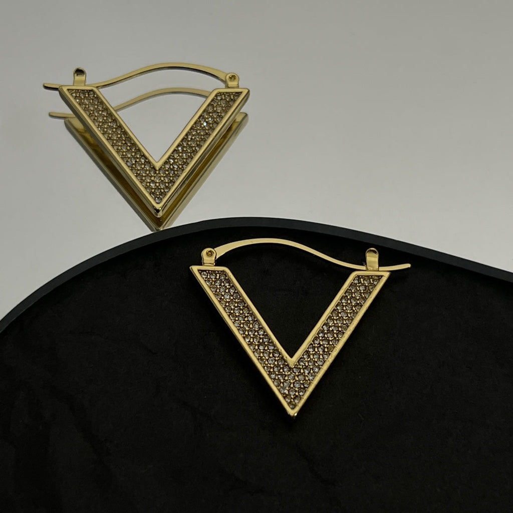 Valentino Diamond Earrings - 18K Yellow Gold