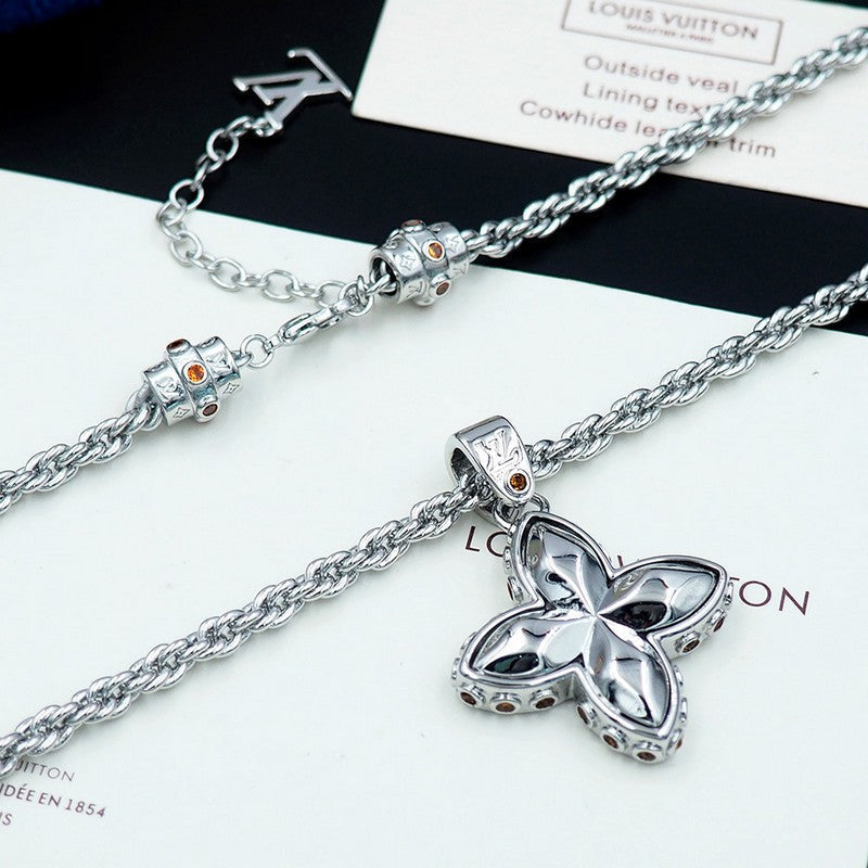Louis Vuitton Flower Studs Necklace