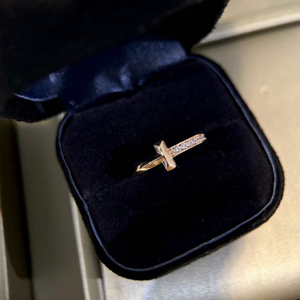 Tiffany T1 Moissanite Ring - 3.5 mm Width - 18K Gold
