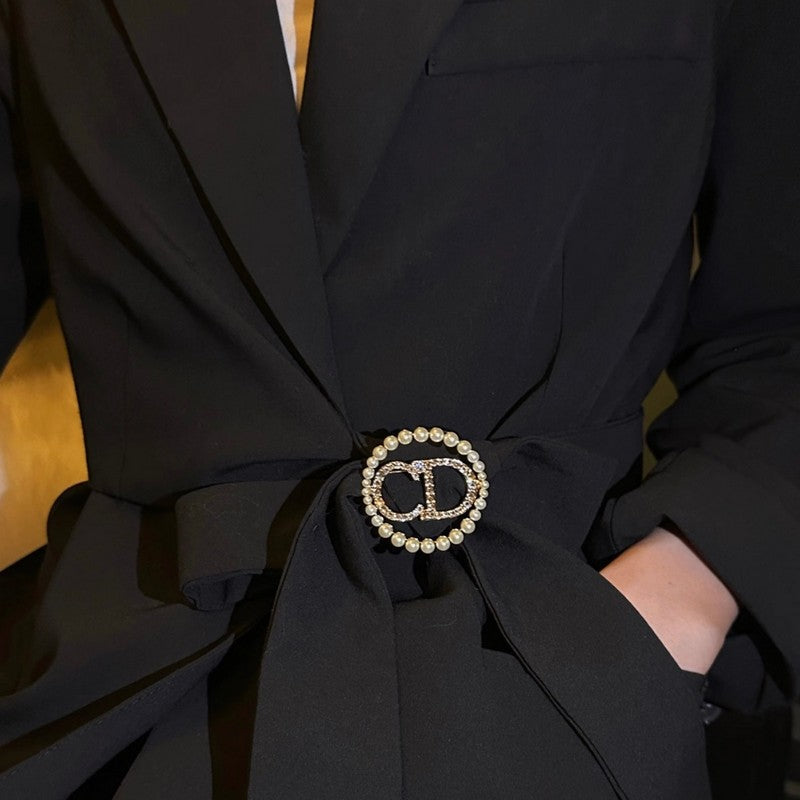 Dior Pearl Brooch