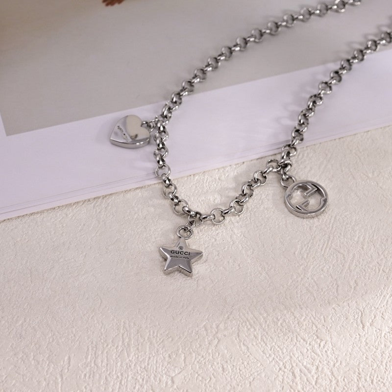 Gucci Double G Star Chain Necklace