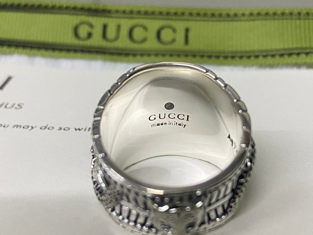 Gucci Double G Garden Snake Interlocking G Ring