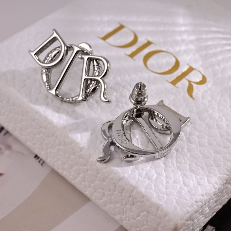 Dior Earrings - 18K White Gold