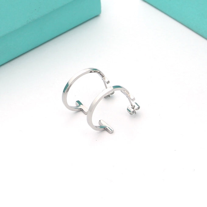Tiffany Hoop Earrings - 18K White Gold