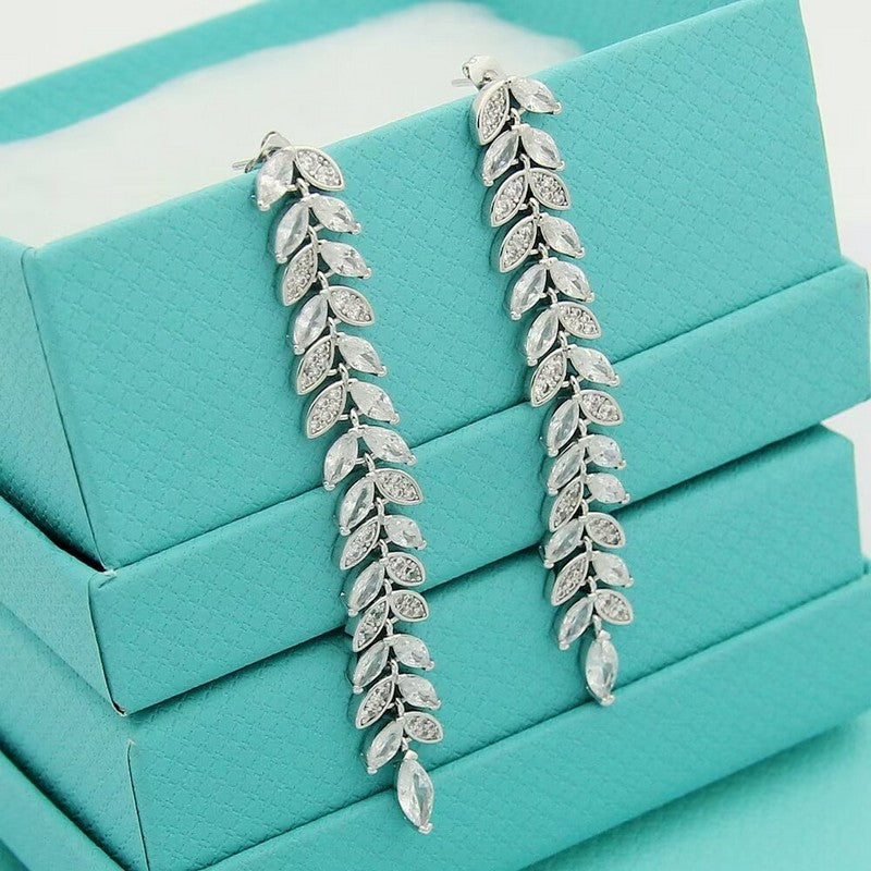 Tiffany Victoria Diamond Vine Drop Earrings - 18K Gold