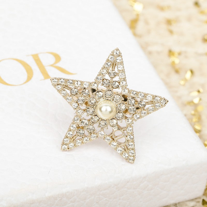 Dior Star Diamond Brooch