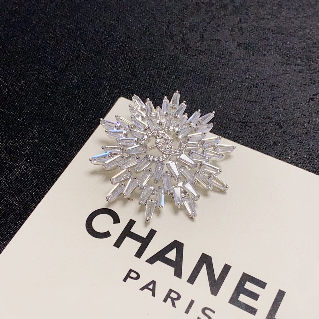 Chanel Snow Flower Brooch