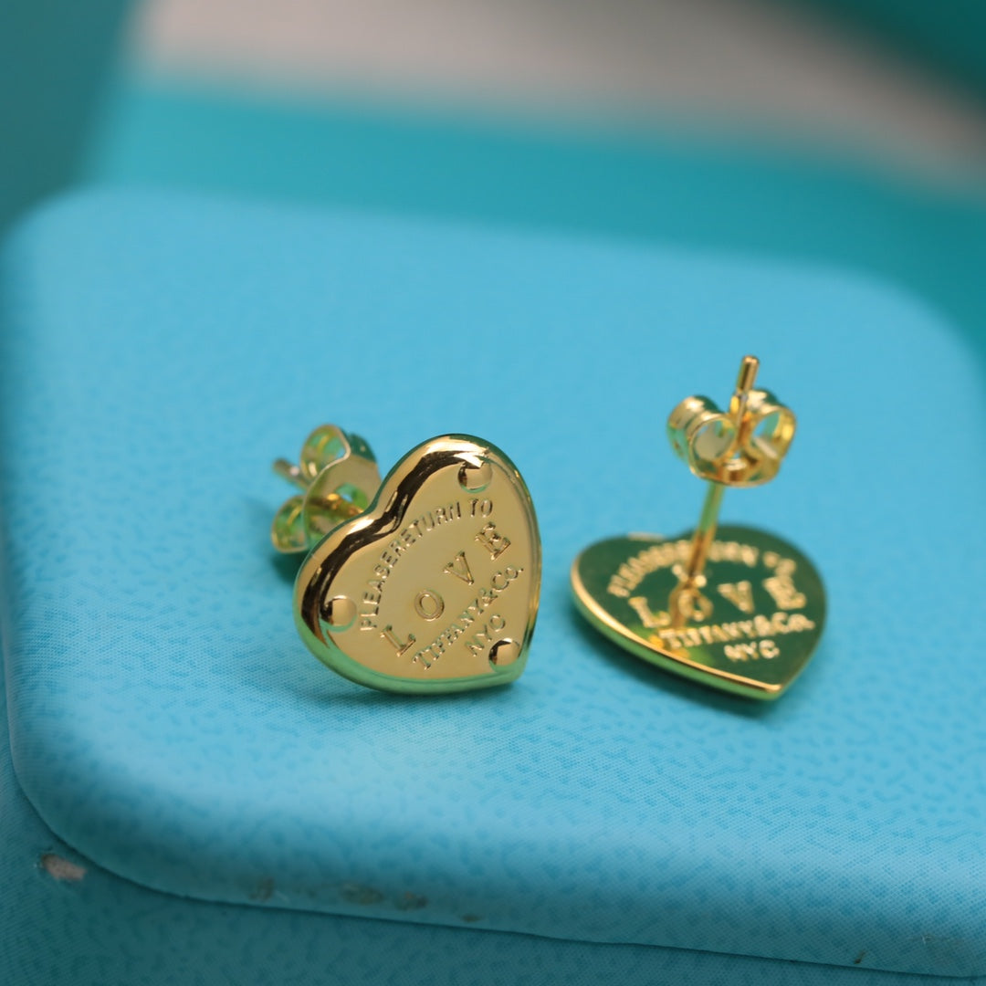 Return to Tiffany Love Earrings - 18K Gold