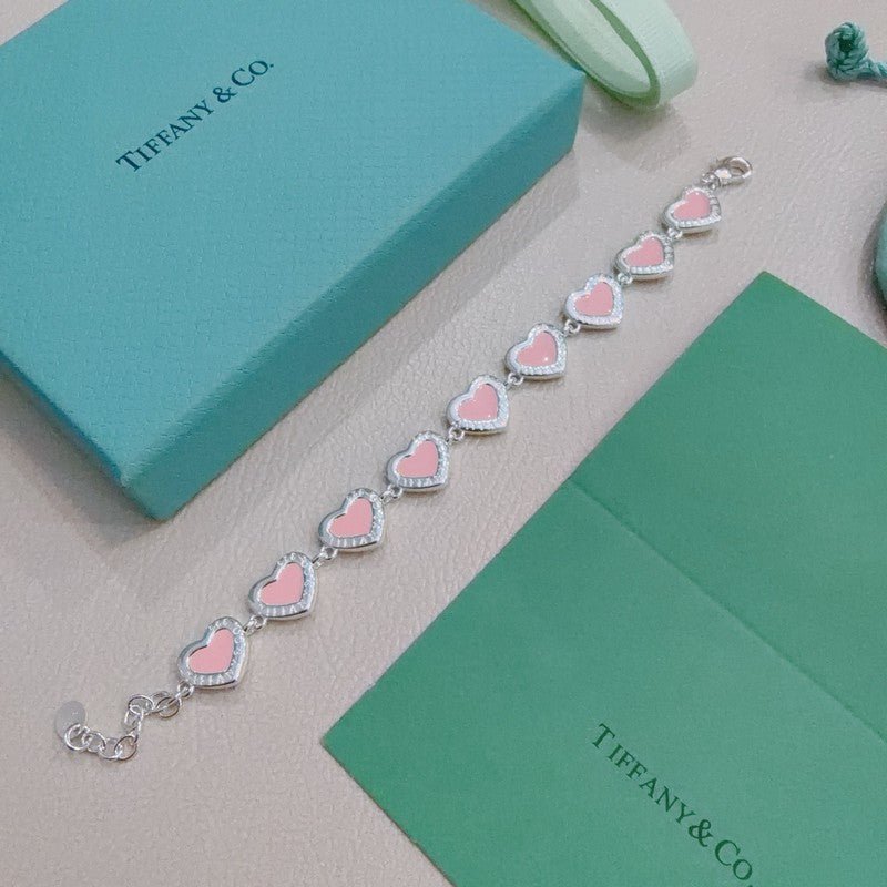Return to Tiffany Blue Heart Tag Bracelet - 18K White Gold