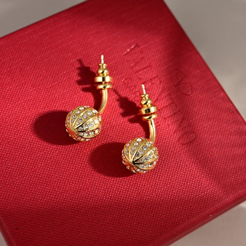 Valentino Diamond Earrings - 18K Gold