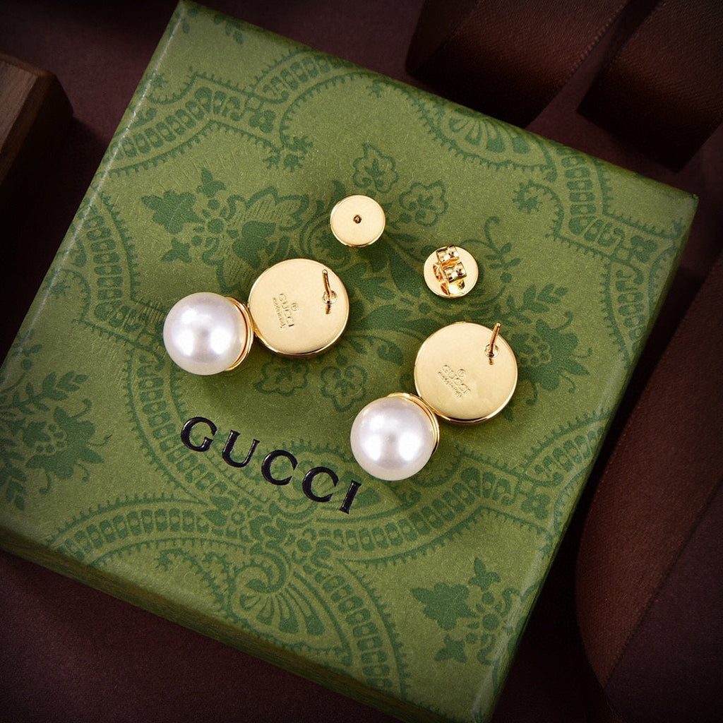 Gucci Double G Blondie Pendant Earrings - 18K Yellow Gold