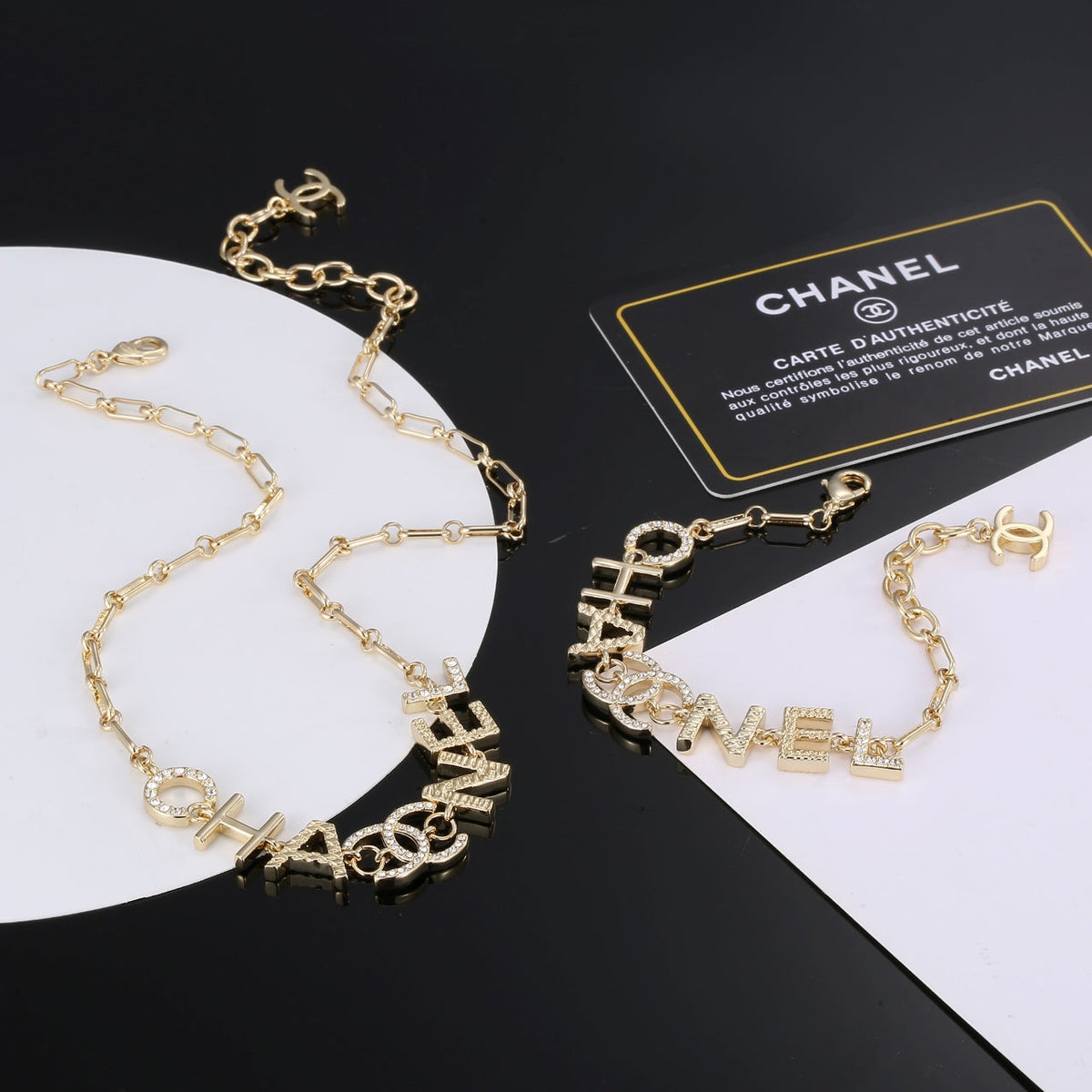 Chanel Script Chain Necklace