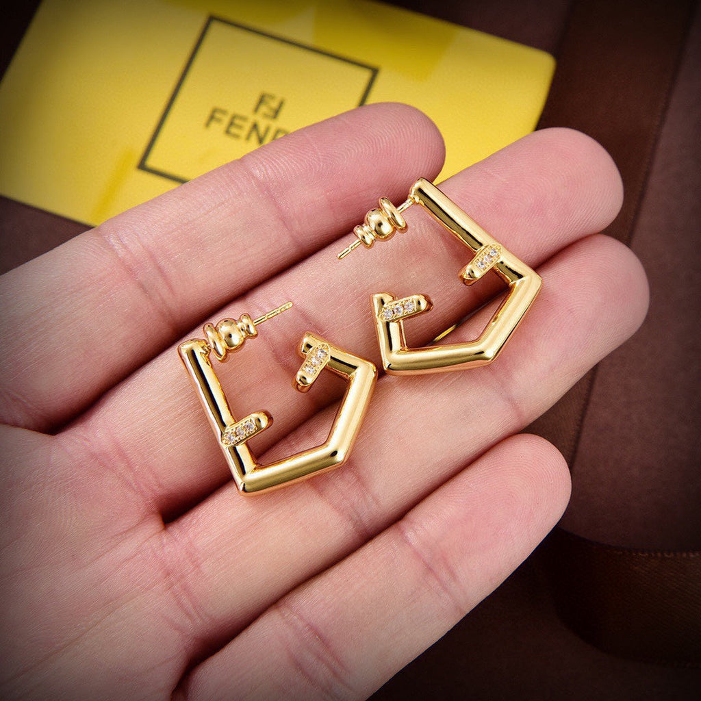 Fendi First Earrings - 18K Yellow Gold