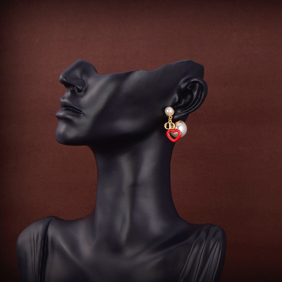 Dior Heart Valentine Earrings