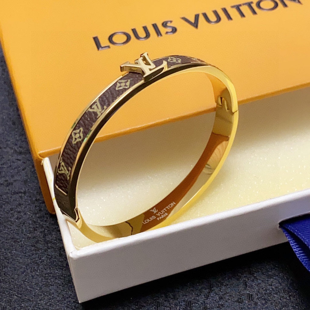 Louis Vuitton Leather Vintage Bracelet