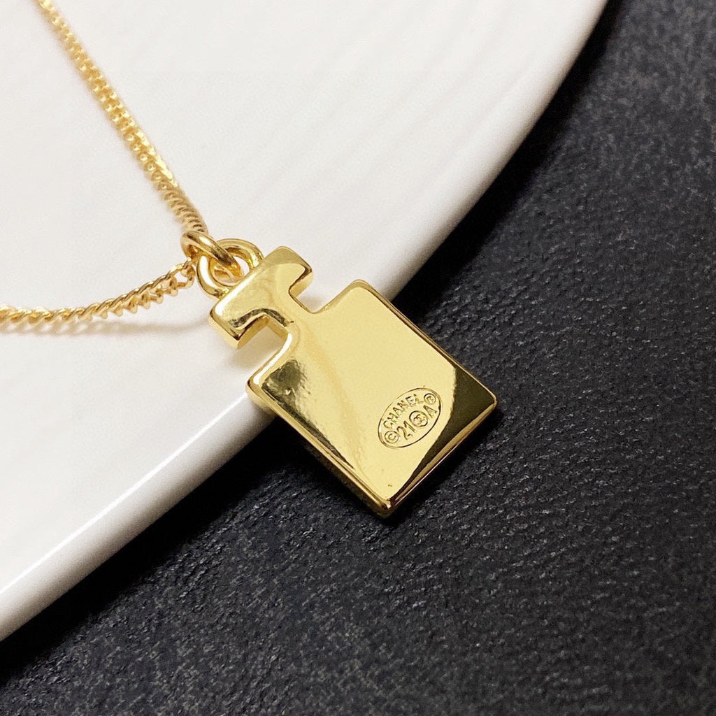 Chanel Perfume Bottle Necklace
