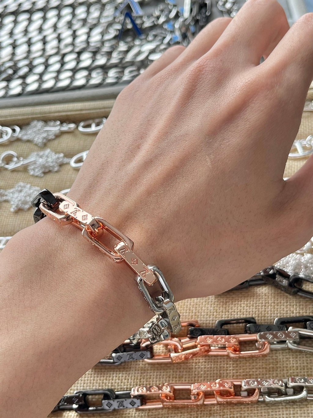 Louis Vuitton Monogram Chain Bracelet