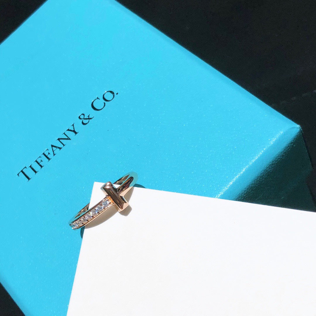 Tiffany T1 Moissanite Ring - 3.5 mm Width - 18K Gold