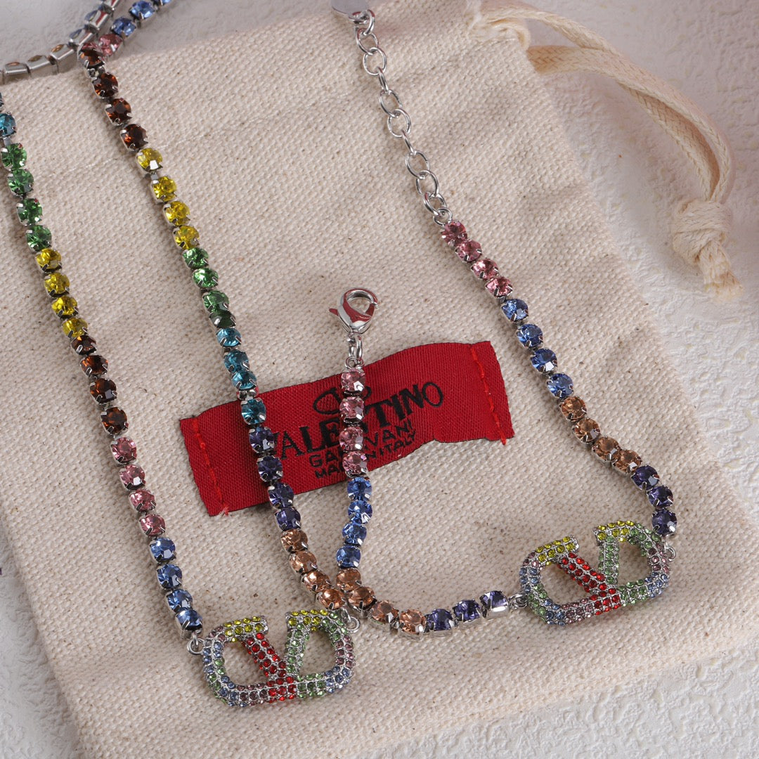Valentino Multi-Color Crystal Bracelet