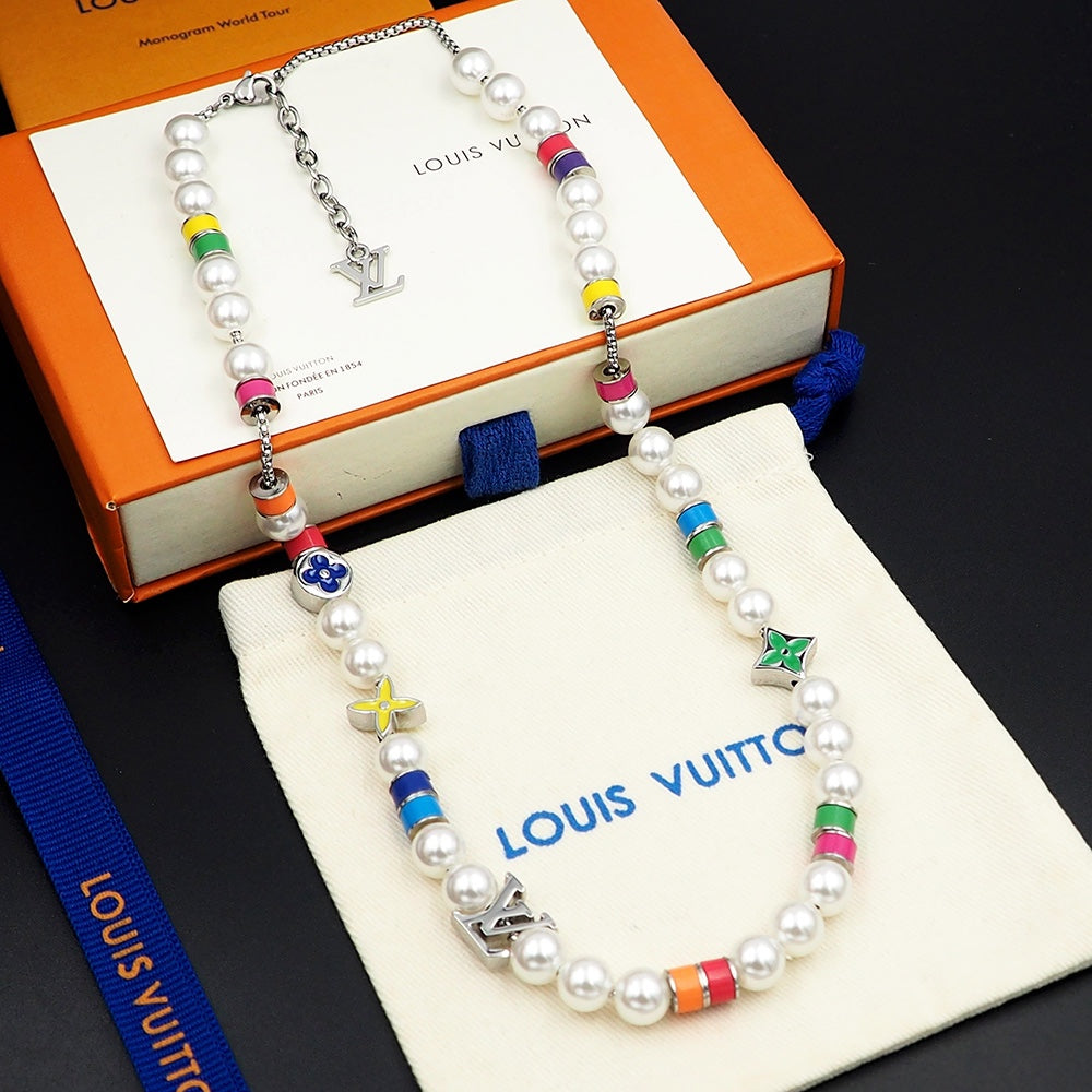 Louis Vuitton MNG Pearls Party Necklace