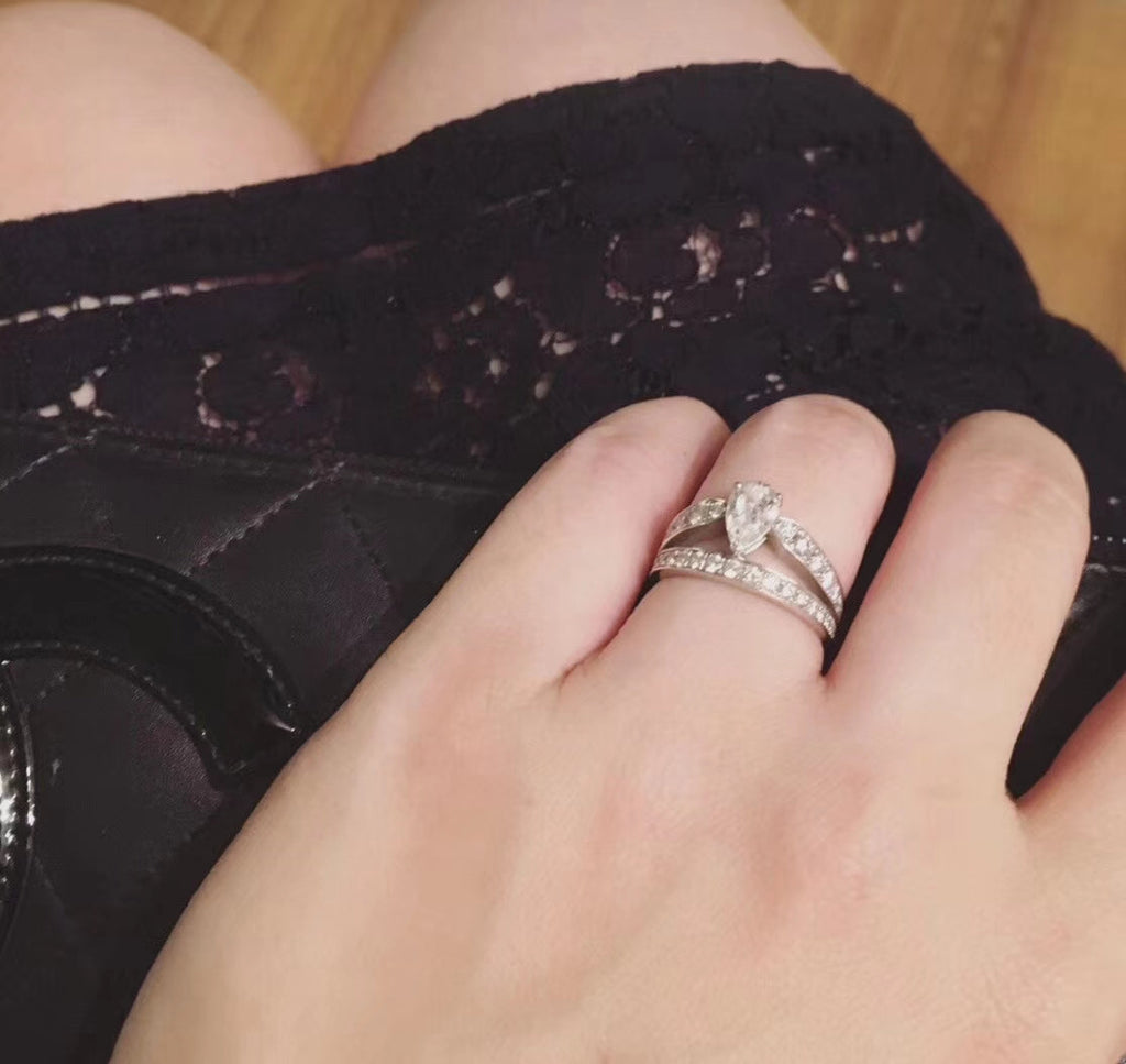 Josephine Engagement Ring - 18K White Gold