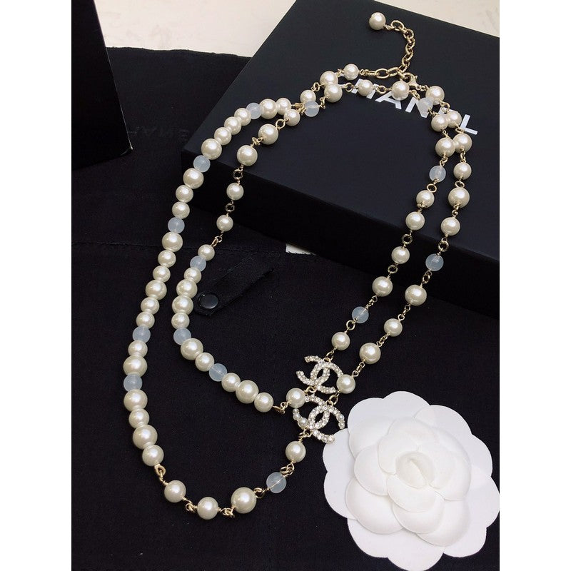 Chanel Long Pearl Necklace