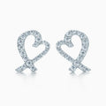 Tiffany Moissanite Earrings - 18K White Gold